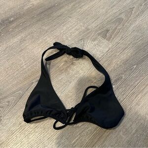 Bamba swim halter black bikini top size medium